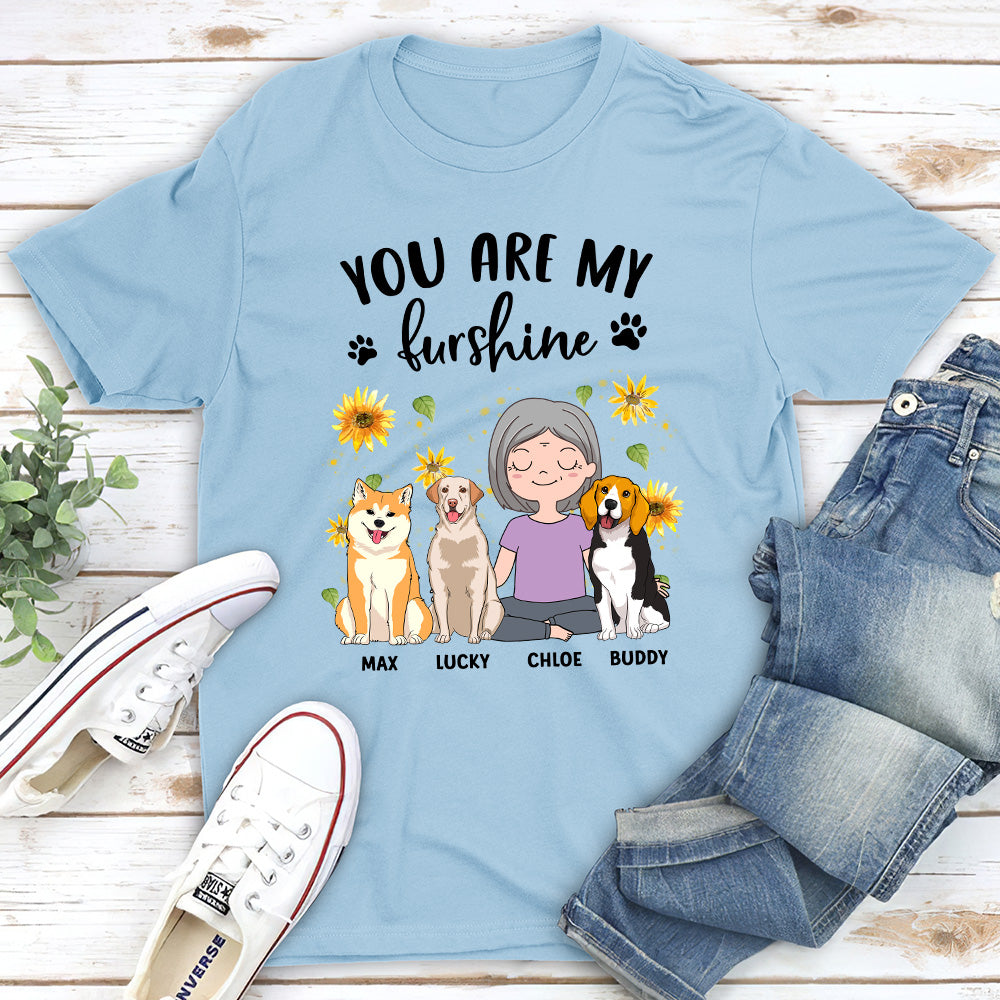 My Furshine Is - Personalized Custom Unisex 5.3 oz T-shirt for Pet Lovers