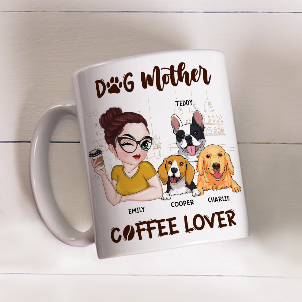 Dog Mother Coffee Lover - Exquisite Personalized Custom Coffee Mug for Pet Enthusiasts