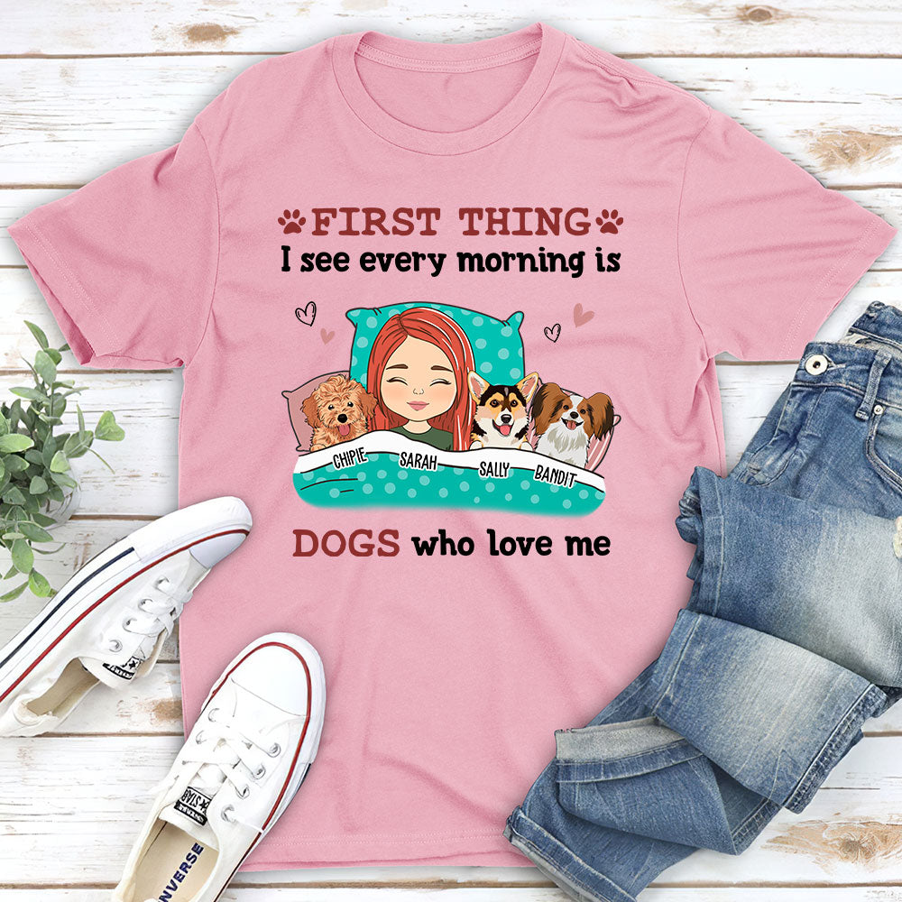 Every Morning - Personalized Custom Premium Men's Fit 4.2 oz T-shirt for Pet Lovers