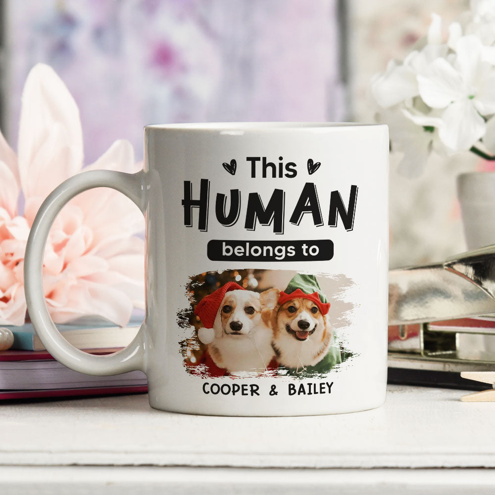 Belongs To Pets Christmas - Exclusive Personalized Custom Coffee Mug for Pet Lovers