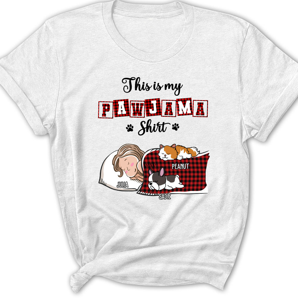 My Sleepshirt Ver Pet 2 - Exclusive Personalized Custom Women's T-Shirt for Pet Lovers