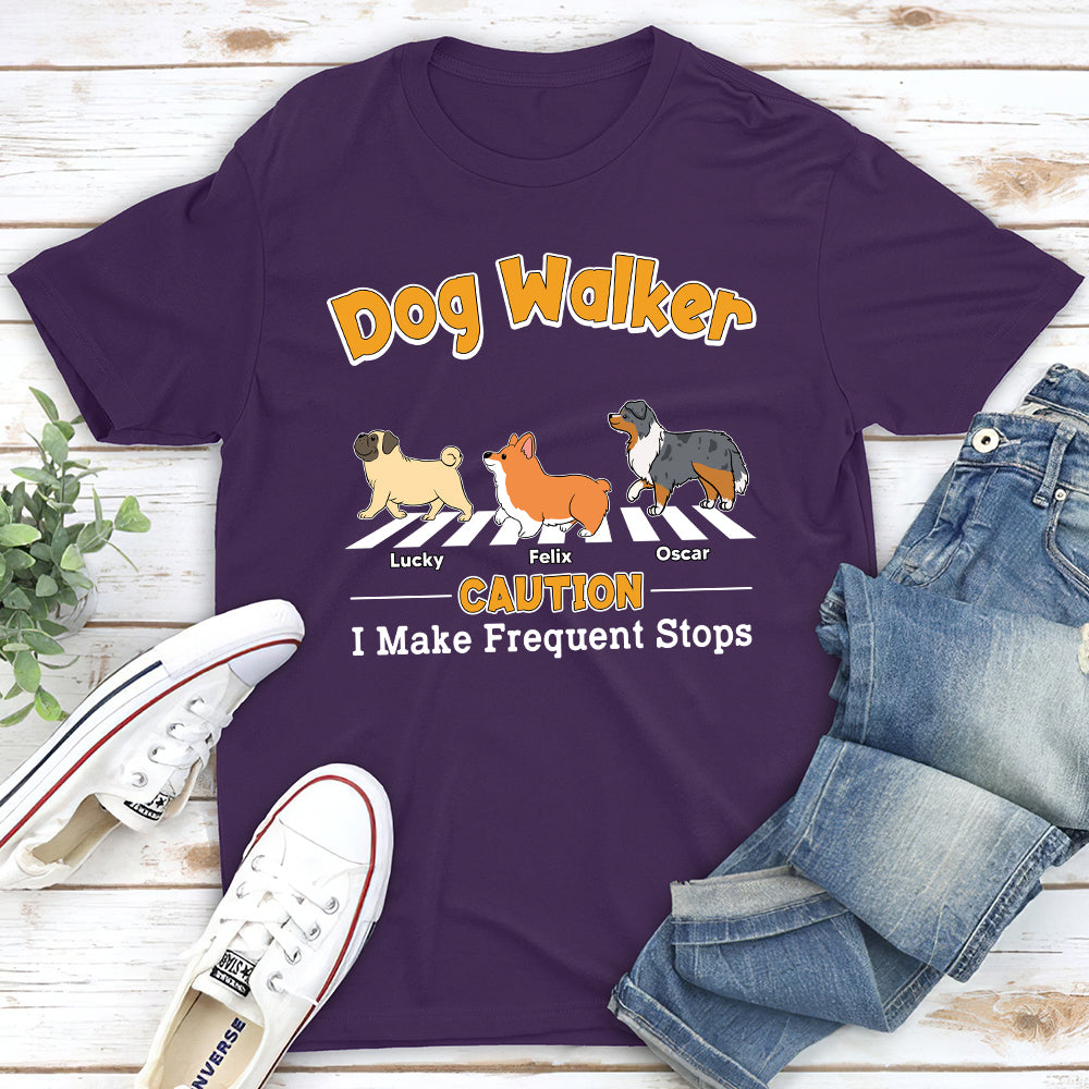 Unique Personalized Custom Unisex Frequent Stops T-shirt - Ideal for Pet Lovers
