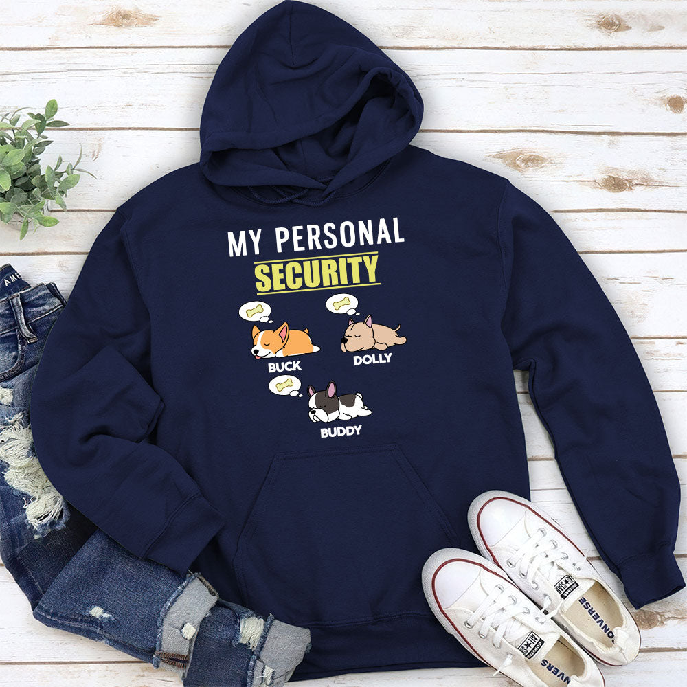 Personal Security - Personalized Custom Unisex 8.0 oz Hoodie for Pet Lovers