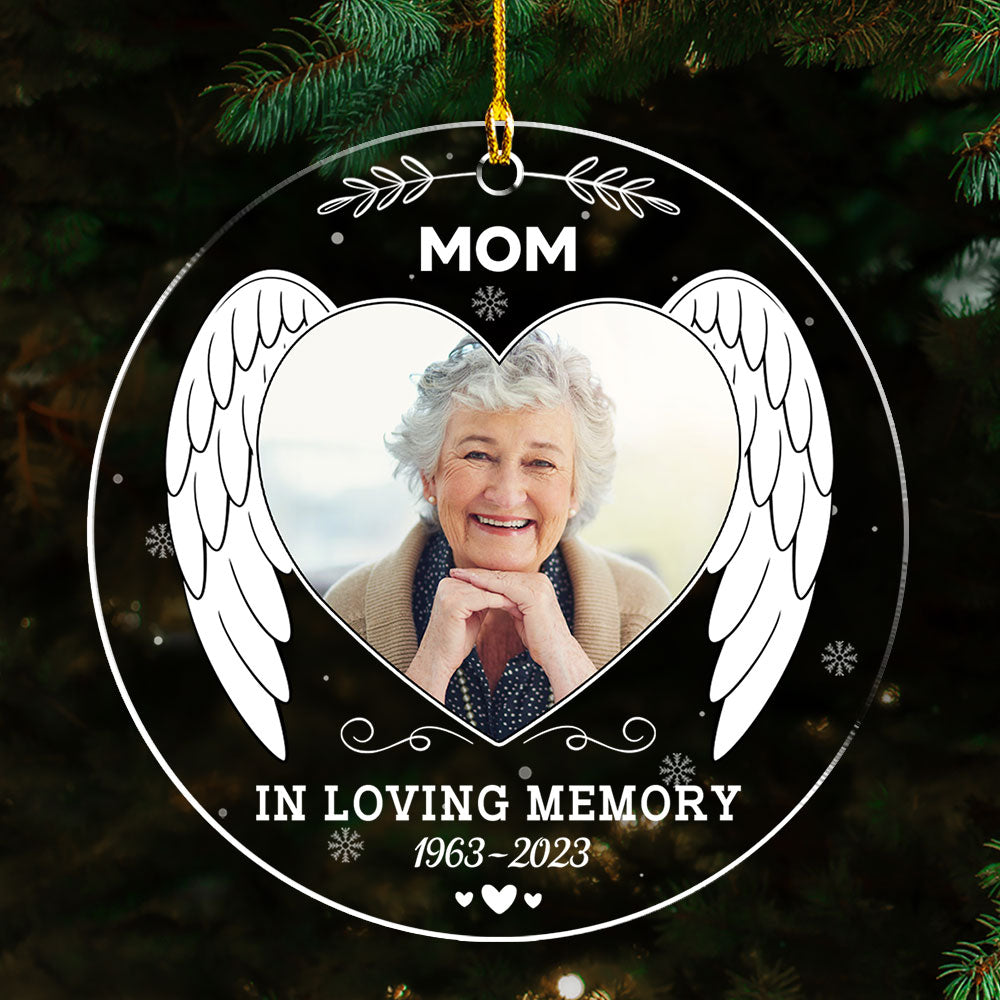 In Loving Memory - Exquisite Personalized Custom Acrylic Christmas Ornament