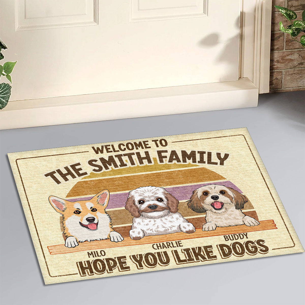 Personalized Custom Doormat - Welcome Your Guests with Your Pet's Picture