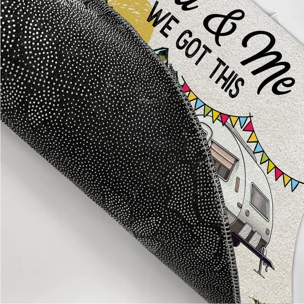 We Are In This Together - Personalized Custom Anti - Bacteria Doormat for Couples and Family