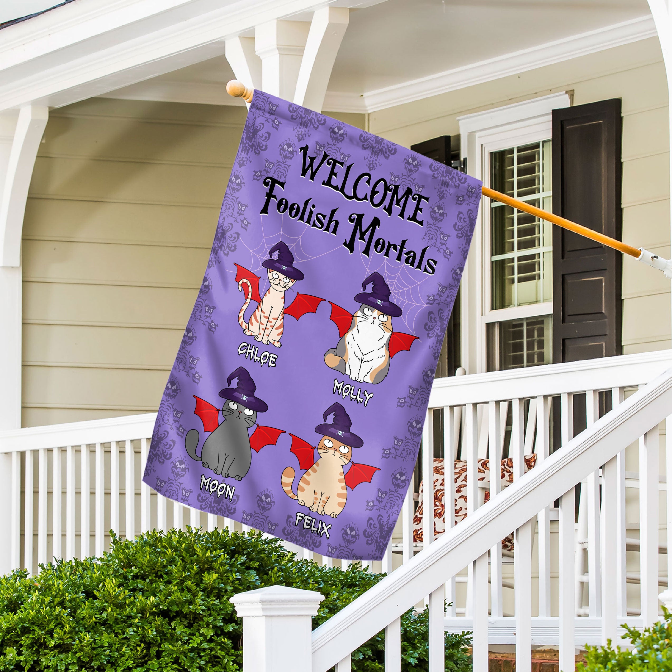 Foolish Mortals - Exquisite Personalized Custom Garden Flag for Pet Lovers