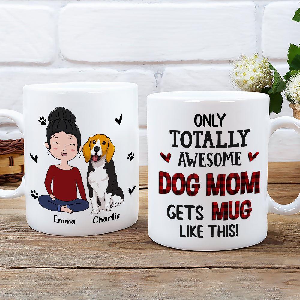 Amazing Personalized Custom Coffee Mug for Awesome Dog Moms