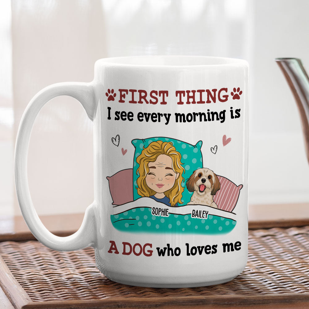Every Morning - Exquisite Personalized Custom Coffee Mug for Pet Lovers