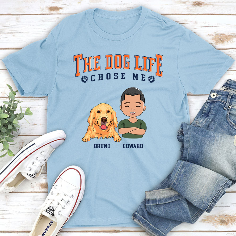 Dog Life - Personalized Custom Unisex 5.3 oz T-shirt for Pet Lovers