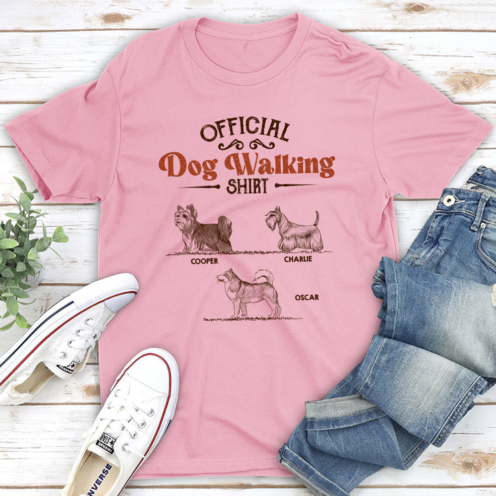 Vintage Personalized Custom Unisex Walking T-shirt - Ideal Gift for Pet Lovers