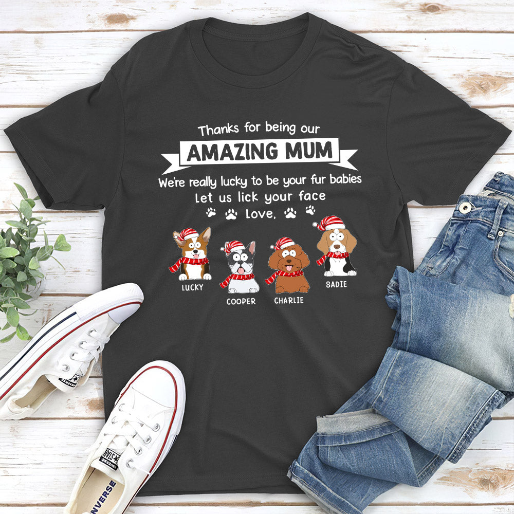 Lucky Fur Baby - Personalized Custom Unisex 5.3 oz T-shirt for Pet Lovers