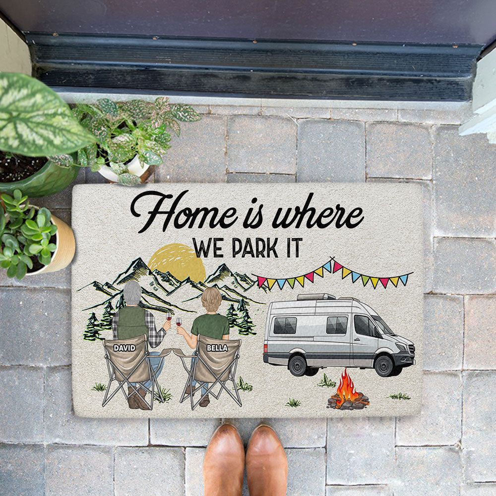 We Are In This Together - Personalized Custom Anti - Bacteria Doormat for Couples and Family