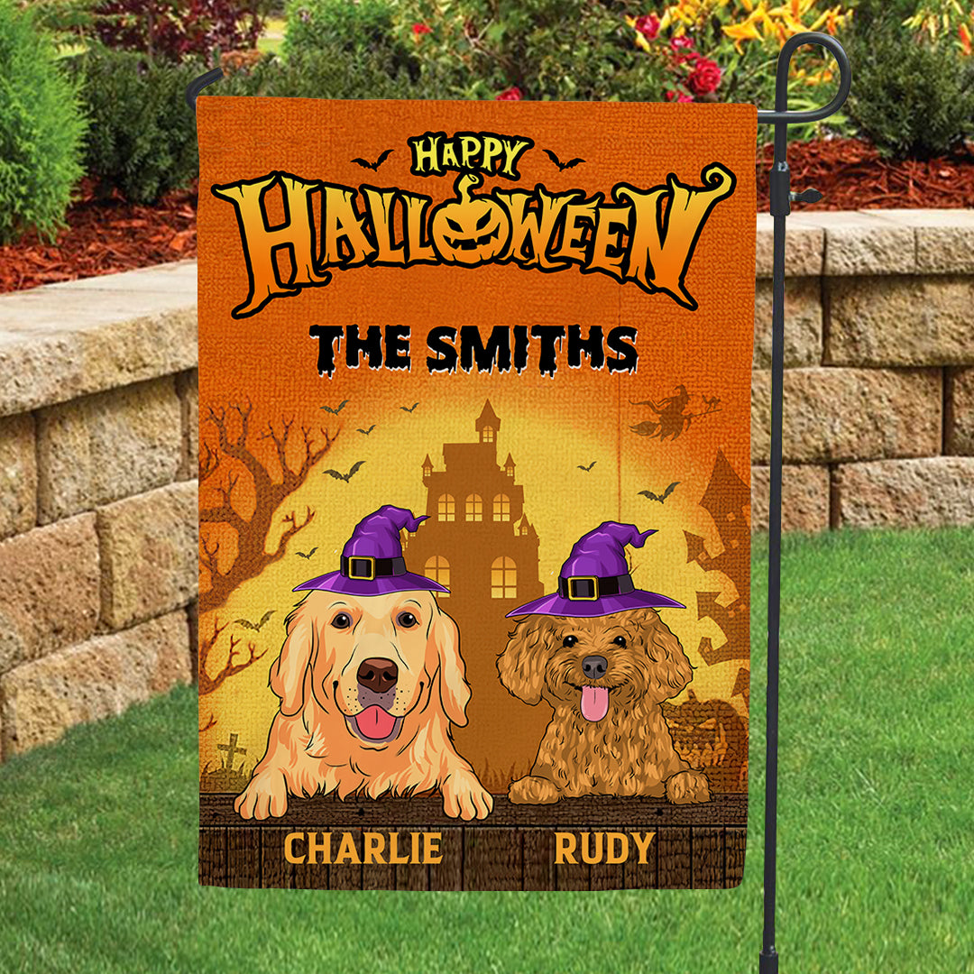 Happy Halloween - Customizable Personalized Garden Flag in 12' x 18' and 28' x 40' Sizes