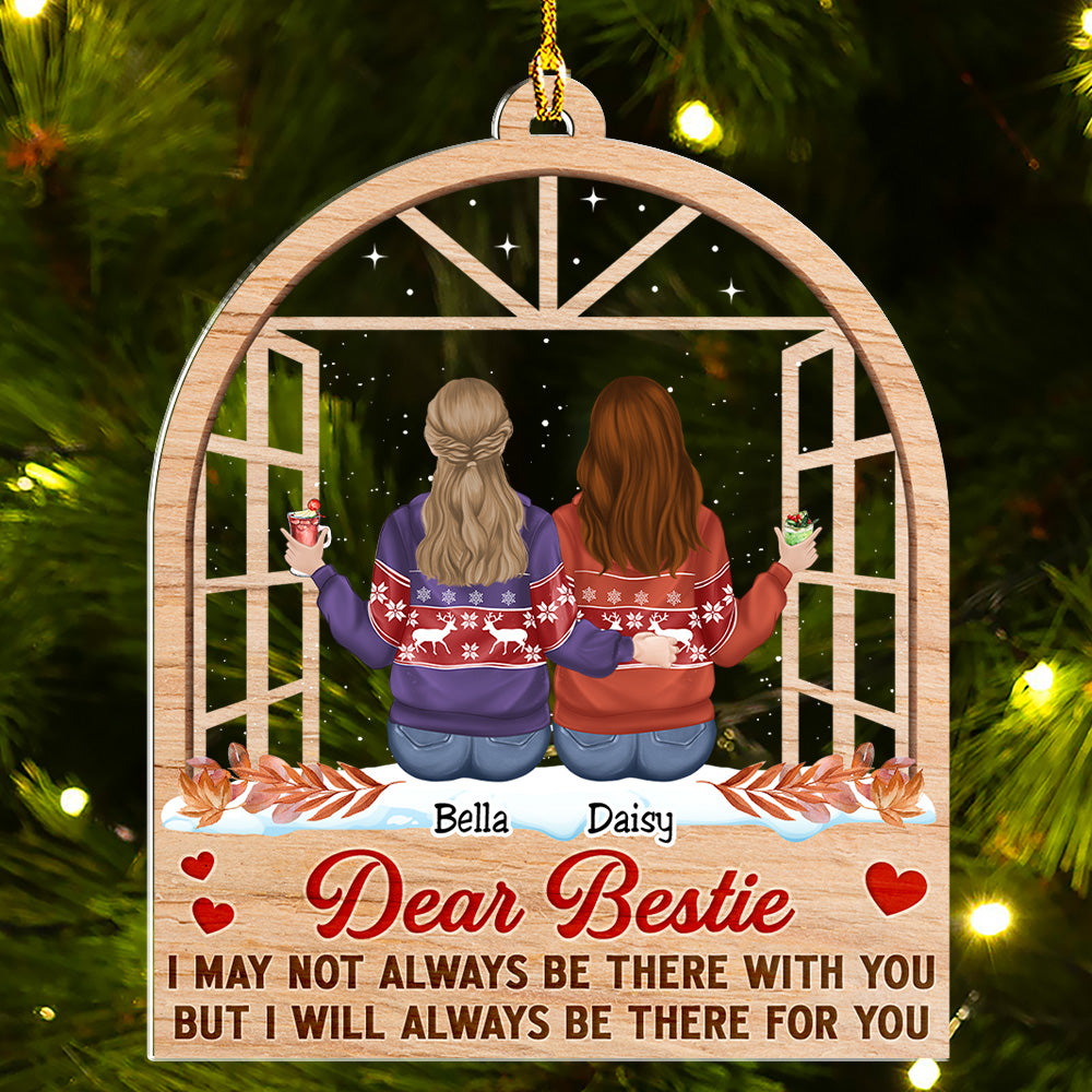 Be There For You - Unique Personalized Custom Acrylic Christmas Ornament with 4' Diameter