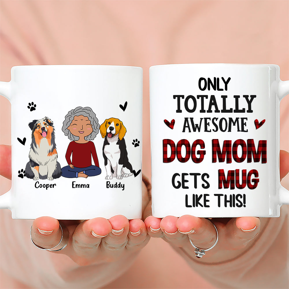 Amazing Personalized Custom Coffee Mug for Awesome Dog Moms