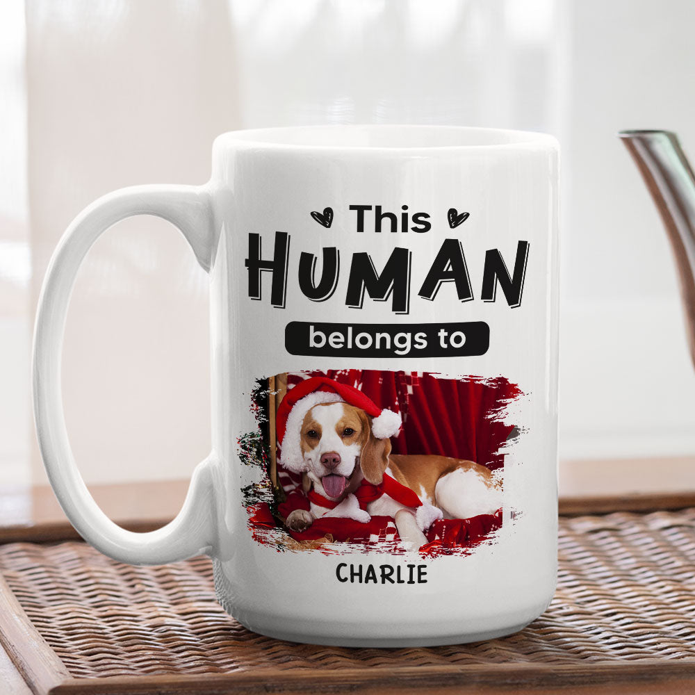Belongs To Pets Christmas - Exclusive Personalized Custom Coffee Mug for Pet Lovers