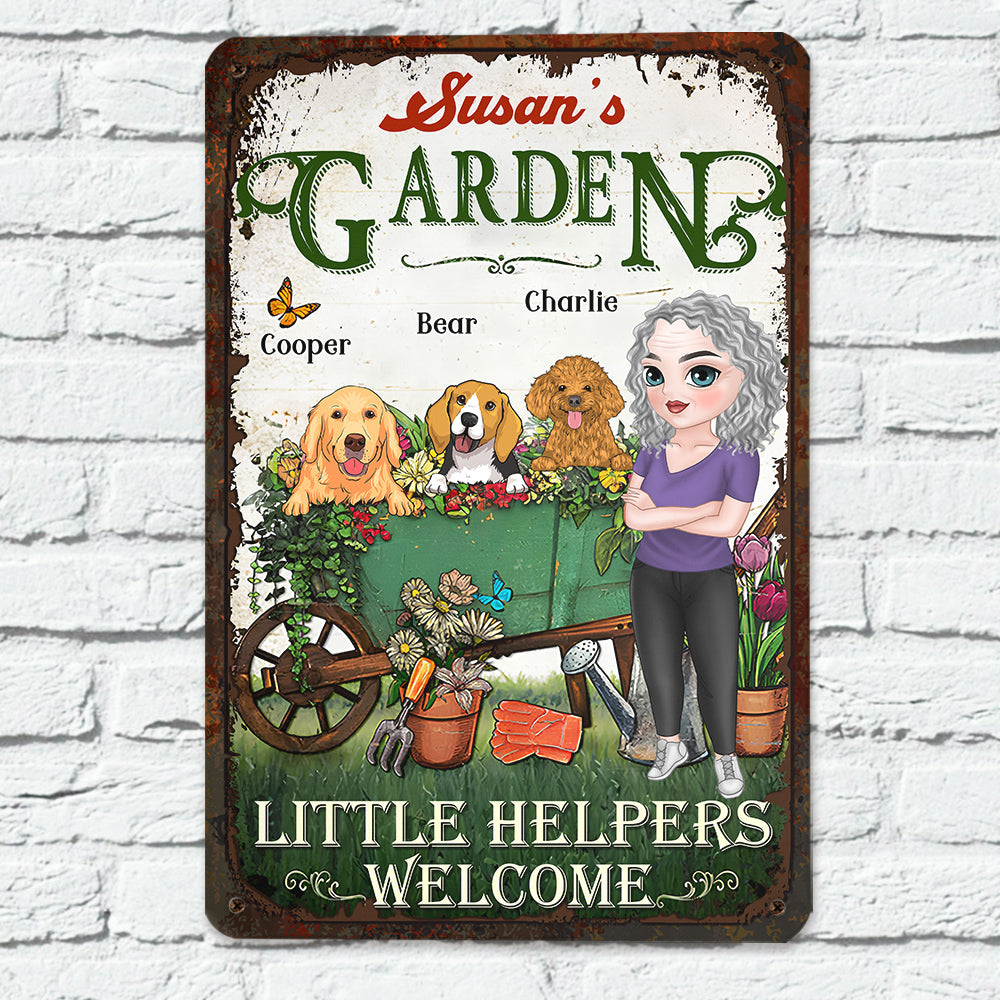 Little Helpers - Personalized Custom Heavy Gauge Aluminum Metal Sign in 8' x 12' and 12' x 18' Sizes