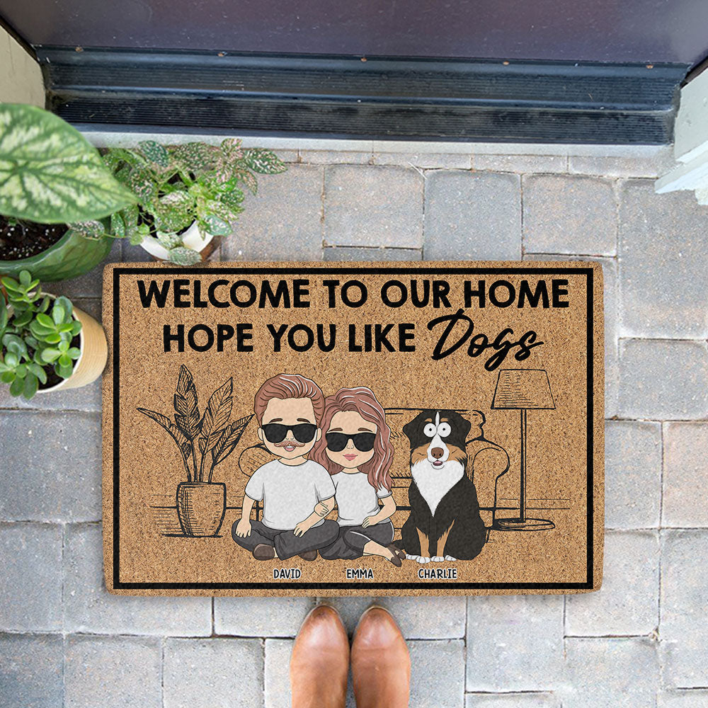 Personalized Custom Doormat - 'Please Come In' with Cat Picture