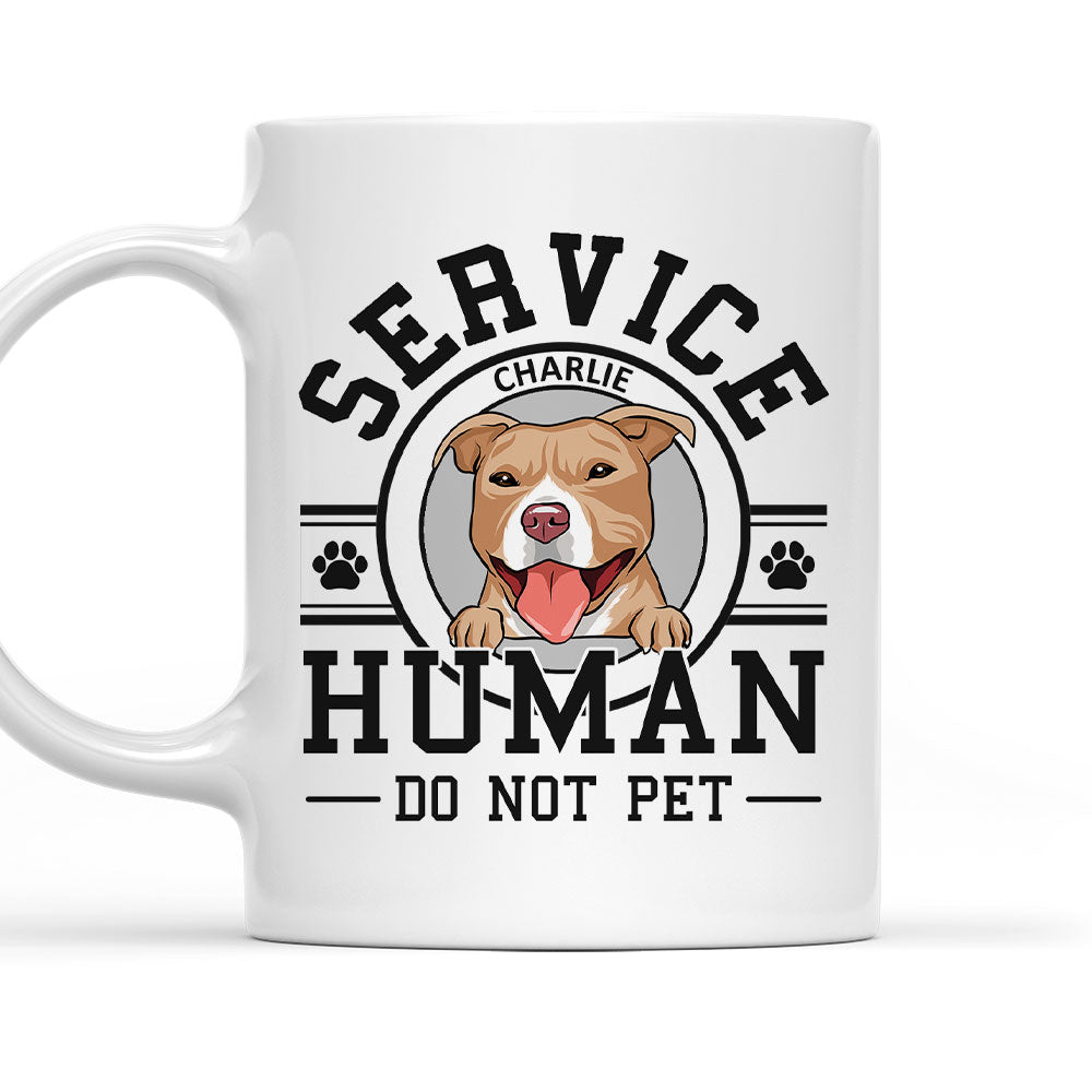 Personalized Custom Dogs Service Human Logo Coffee Mug - Ideal Gift for Pet Lovers