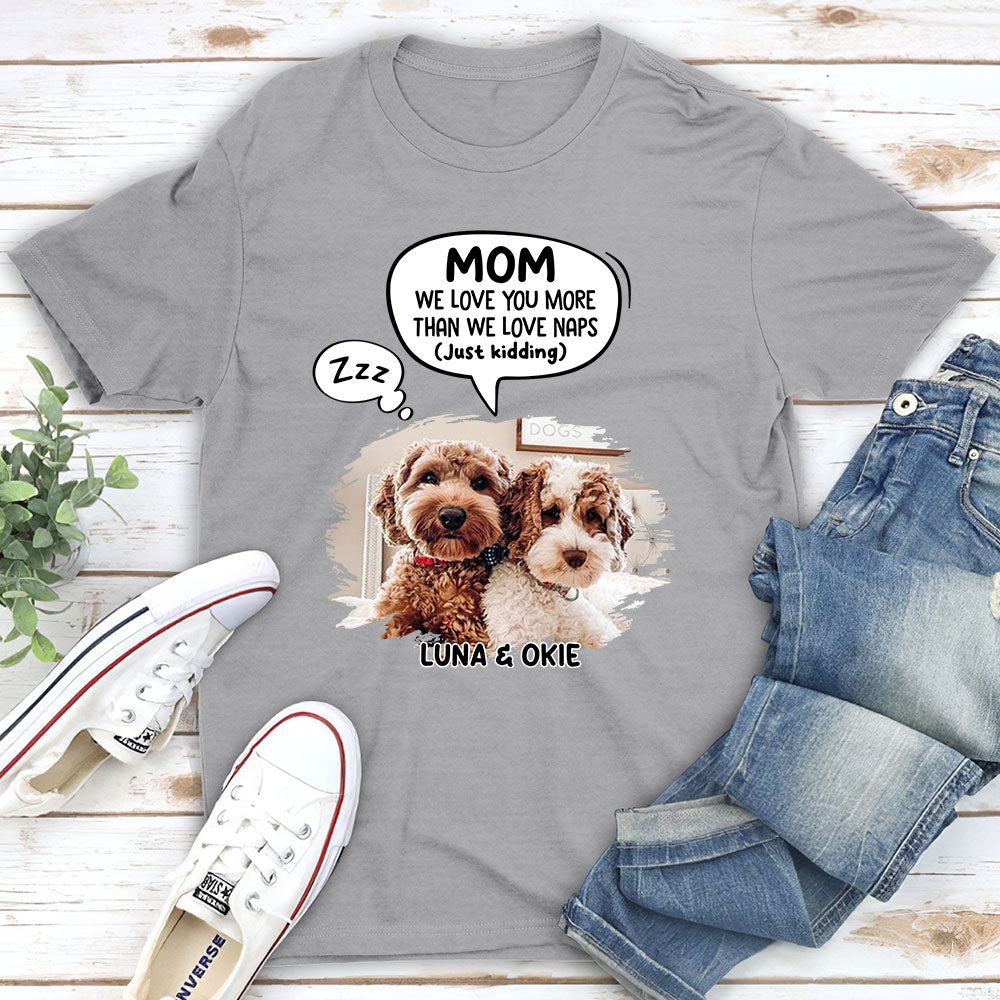 Just Kidding Dad - Personalized Custom Unisex 5.3 oz T-shirt for Pet Lovers
