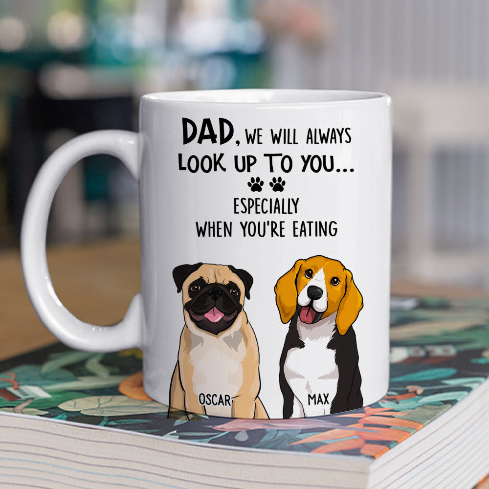 Look Up To You - Exquisite Personalized Custom 11oz Coffee Mug for Pet Lovers