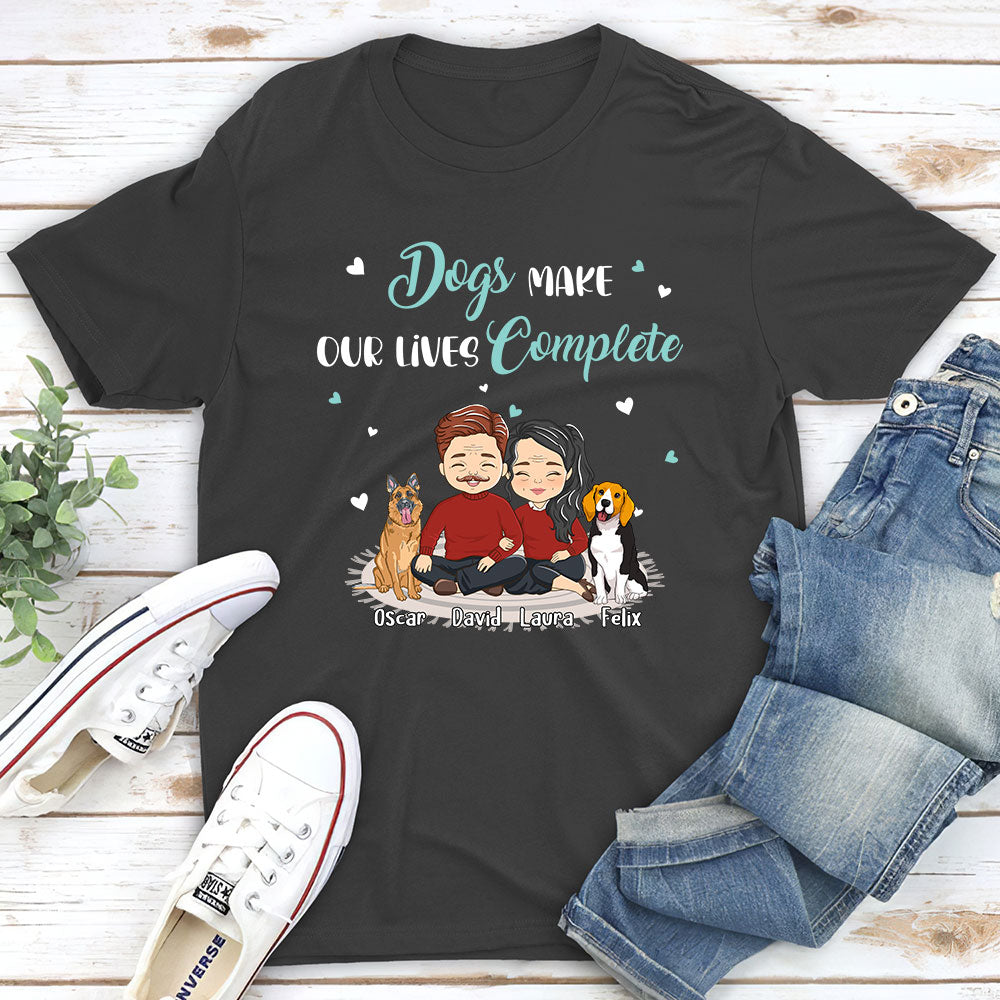 Our Lives - Personalized Custom Unisex Heavy Cotton 5.3 oz T-shirt for Pet Lovers