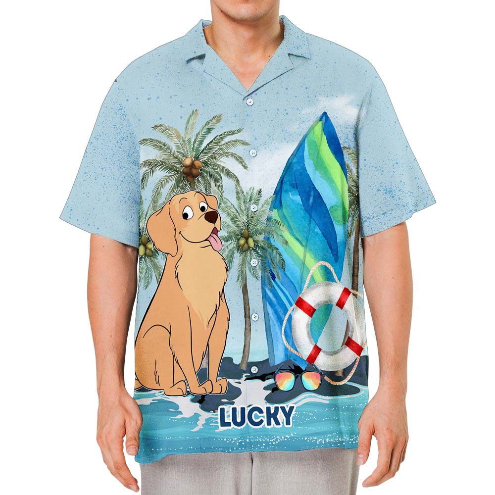 Unique Personalized Custom Dog Tropical Summer Hawaiian Shirt for Pet Lovers