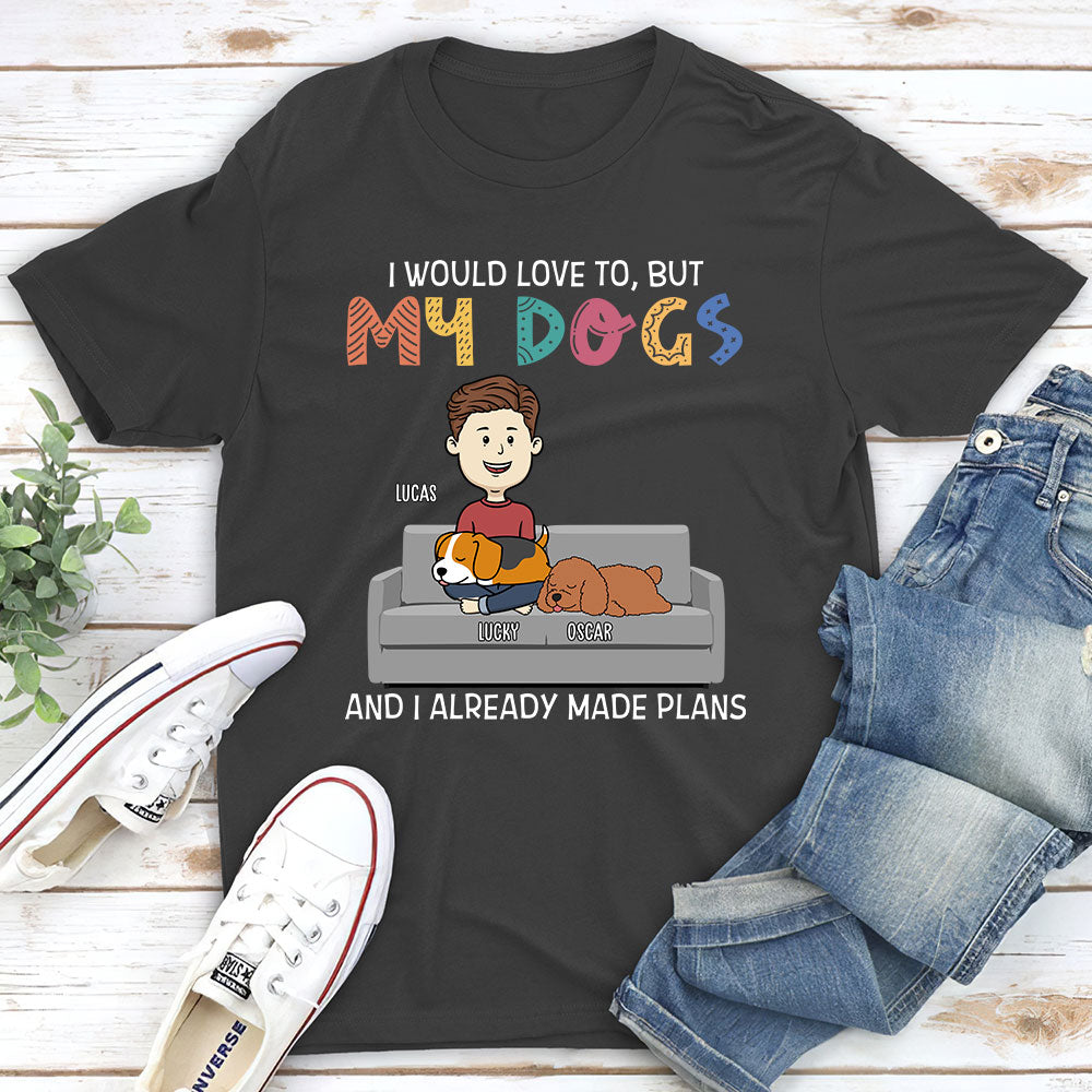 I Would Love To - Personalized Custom Unisex 5.3 oz T-shirt for Pet Lovers