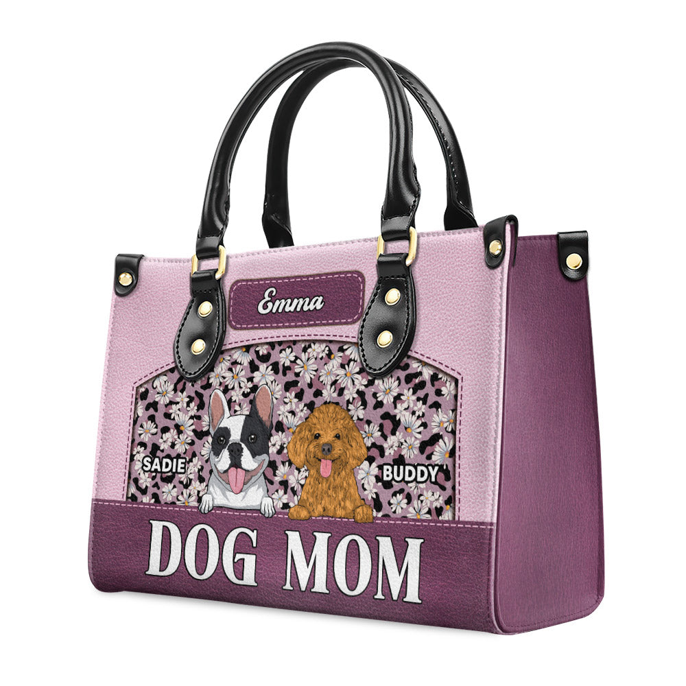 Exquisite Personalized Custom Leather Bag for Flawless Dog Moms
