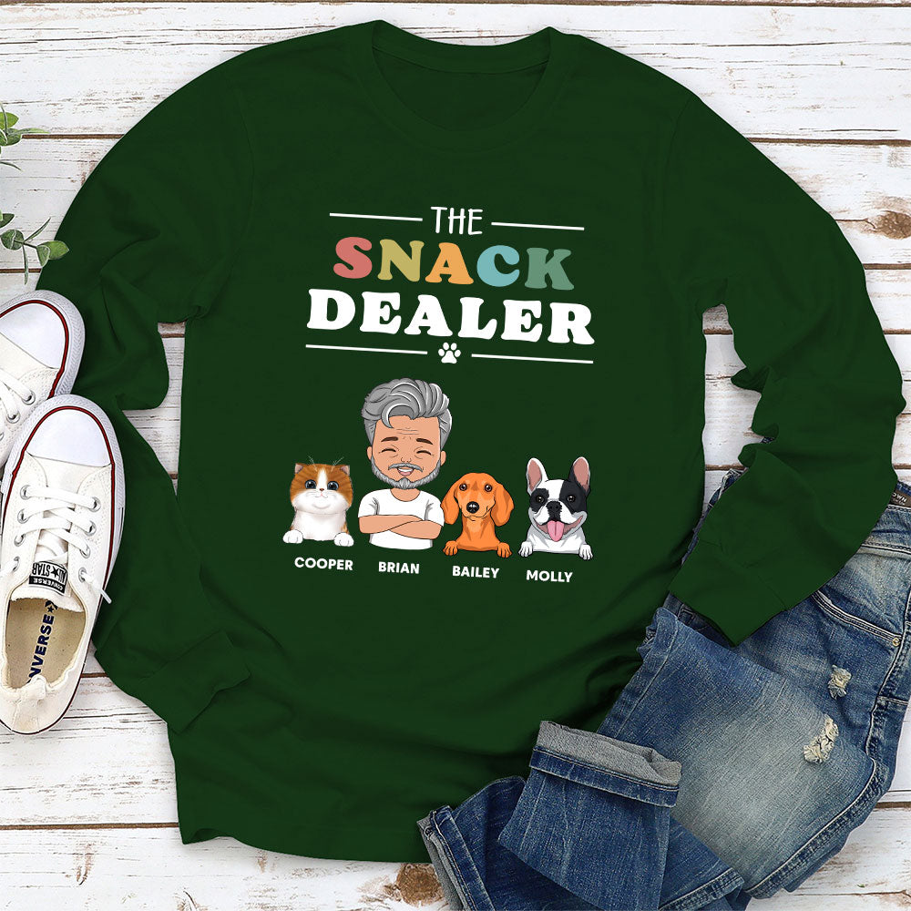 Pets Snack Dealer - Exclusive Personalized Custom Long Sleeve T-shirt for Pet Lovers