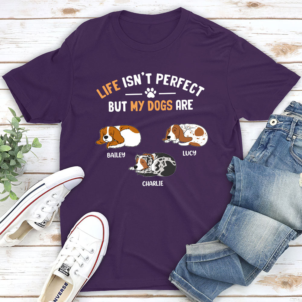 My Dog Is Perfect - Personalized Custom Unisex Heavy Cotton Midweight T-shirt for Pet Lovers