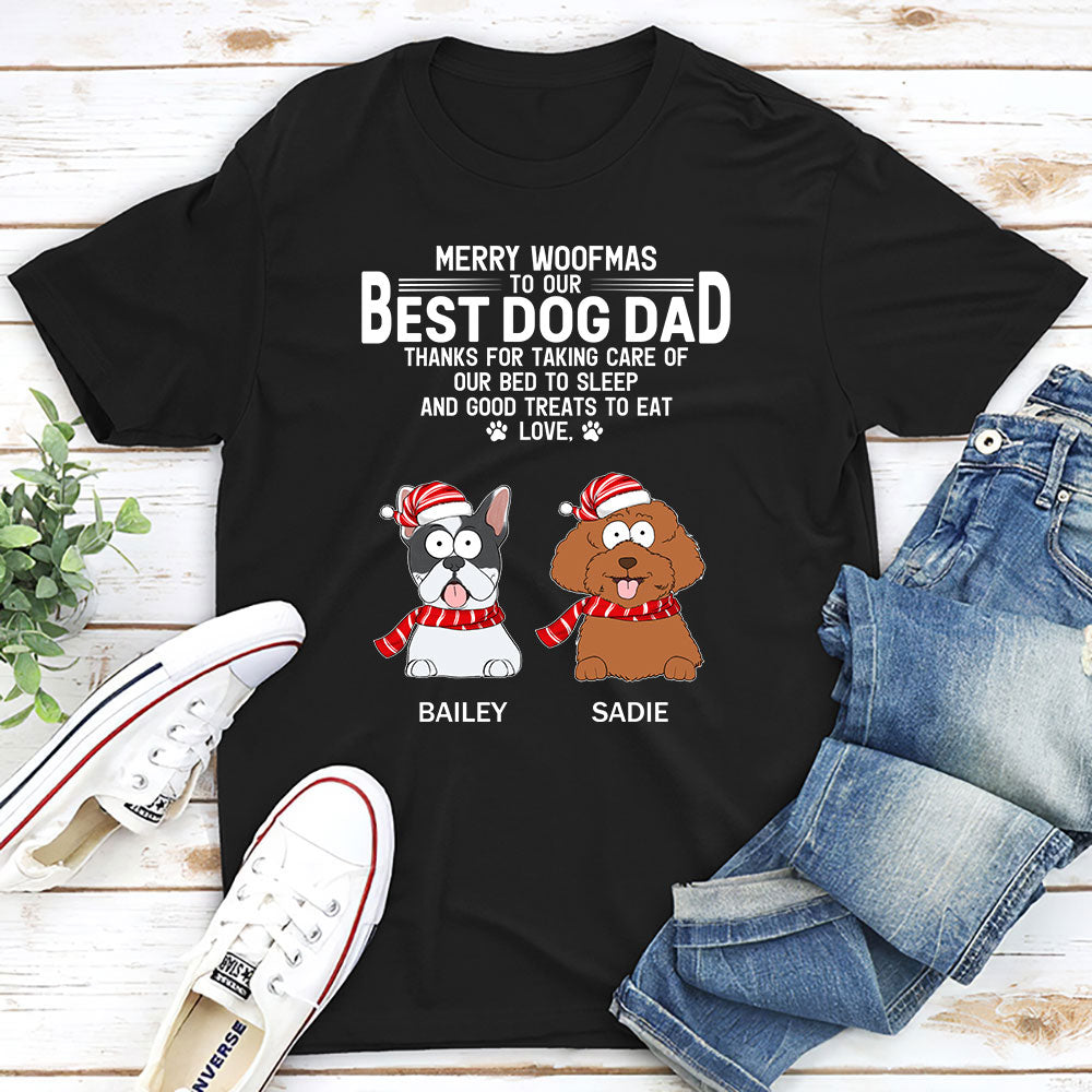 Taking Care Bed - Personalized Custom Unisex 5.3 oz T-shirt for Pet Lovers