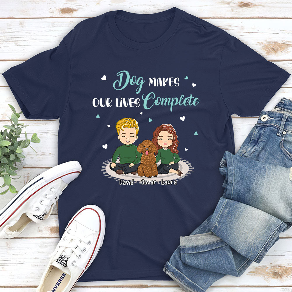 Our Lives - Personalized Custom Unisex Heavy Cotton 5.3 oz T-shirt for Pet Lovers