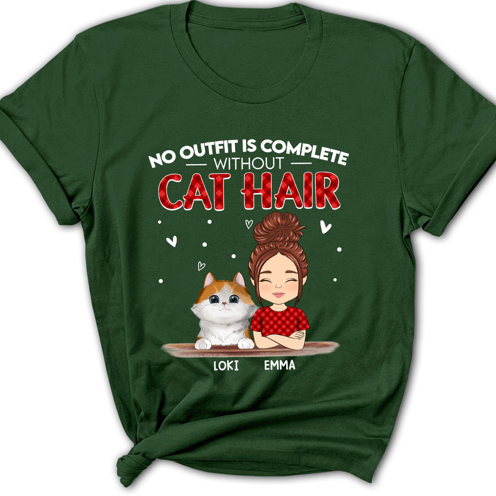 Unique Personalized Custom Women's T-shirt - Cat Hair Free