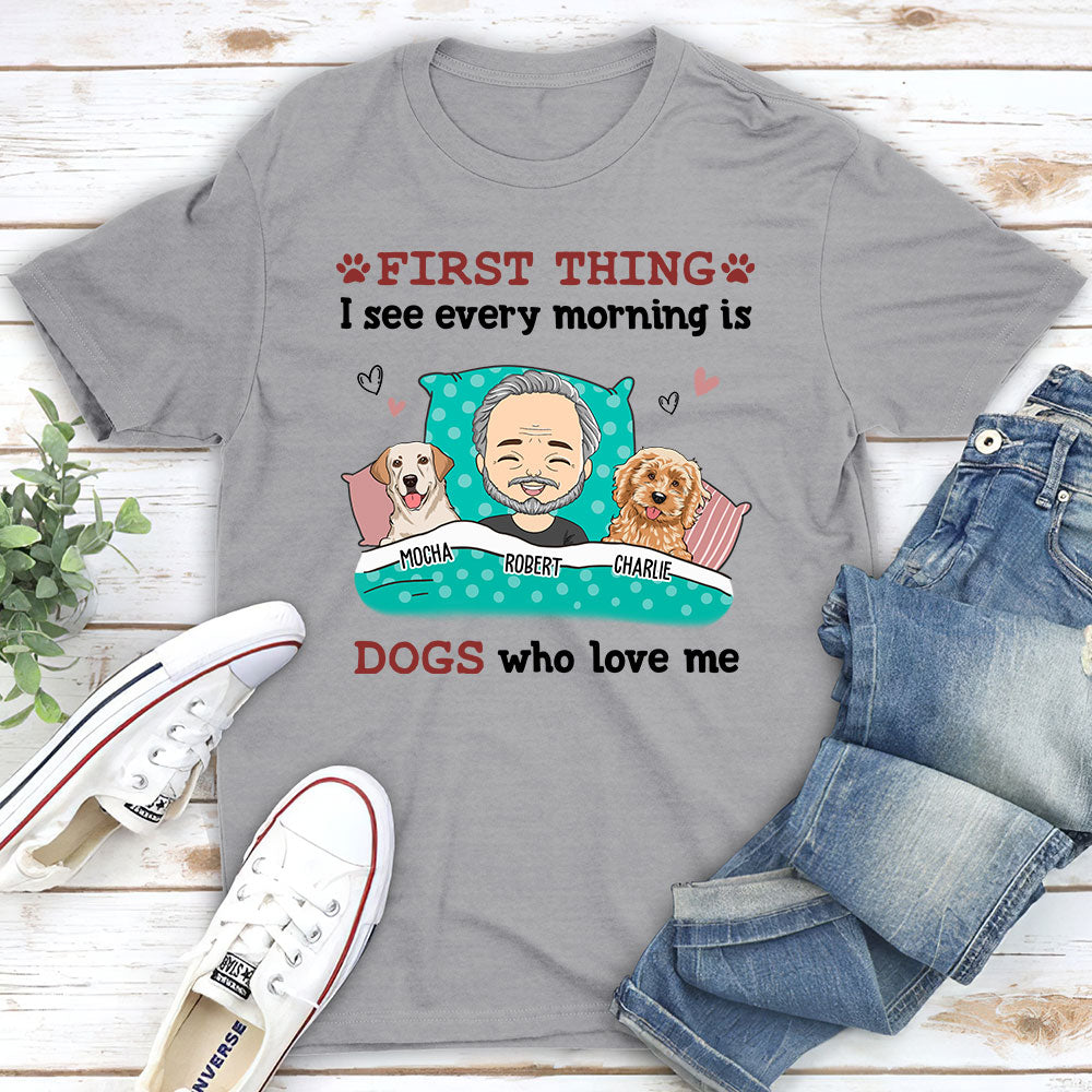 Every Morning - Personalized Custom Premium Men's Fit 4.2 oz T-shirt for Pet Lovers
