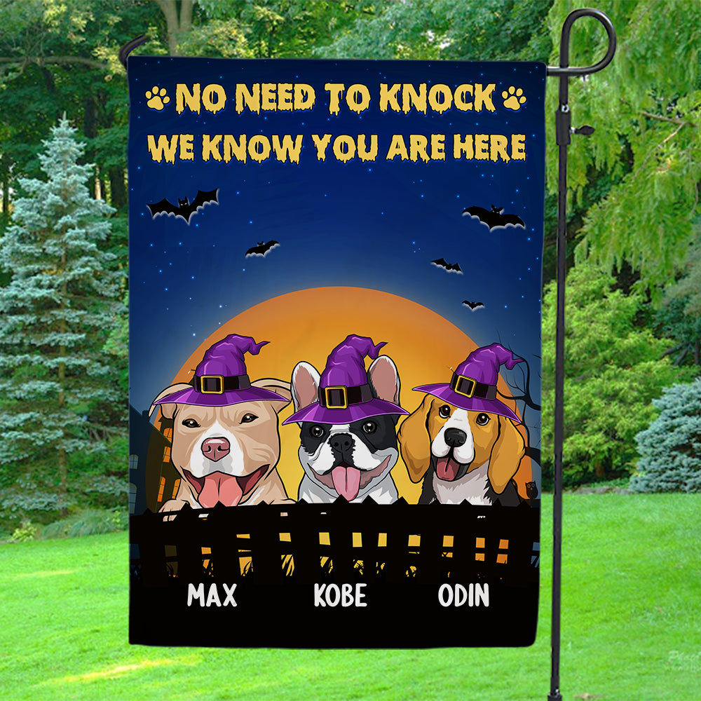 Dog Witch - Customizable Personalized Garden Flag in 12' x 18' and 28' x 40' Sizes