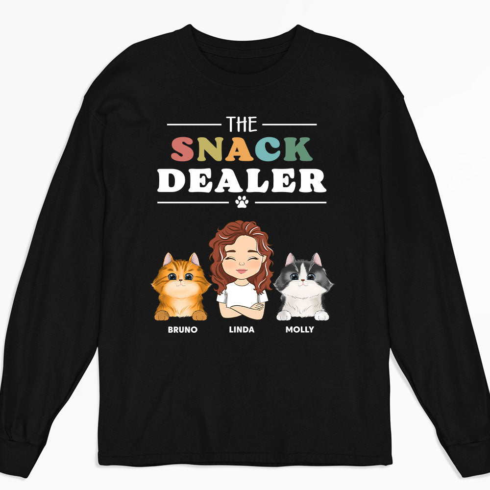 Pets Snack Dealer - Exclusive Personalized Custom Long Sleeve T-shirt for Pet Lovers