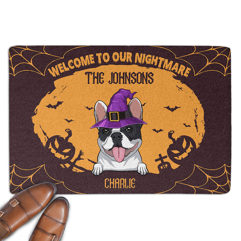 Our Nightmare - Personalized Custom Dog Picture Doormat for Pet Lovers