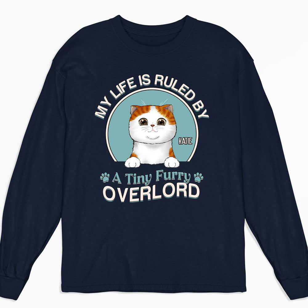 Furry Overlords - One-of-a-Kind Personalized Custom Long Sleeve T-shirt for Pet Lovers