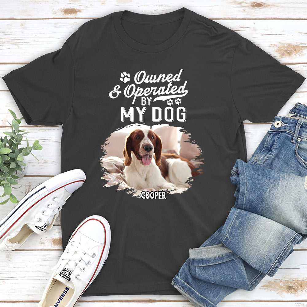 My Dog My Boss - Personalized Custom Unisex Heavy Cotton 5.3 oz T-shirt for Pet Lovers