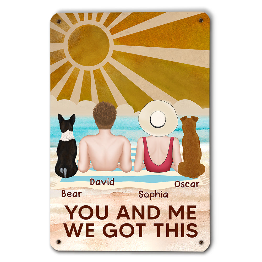 We Got This - Personalized Custom Heavy Gauge Aluminum Metal Sign in 8' x 12' and 12' x 18' Sizes