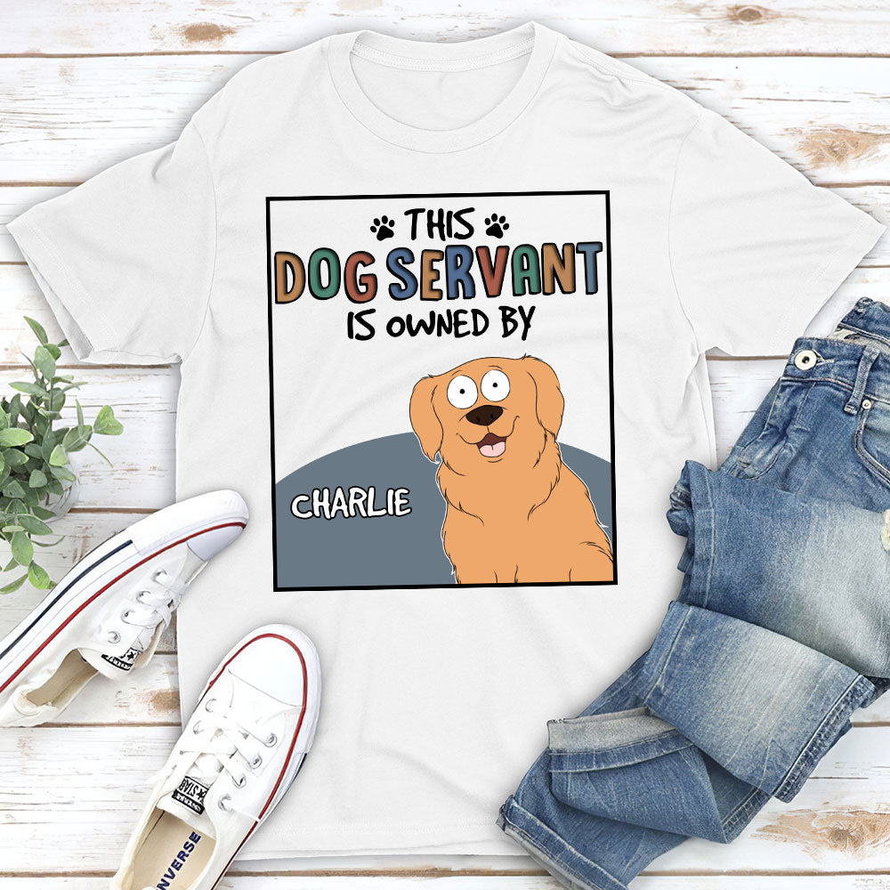 This Pet Servant - Personalized Custom Unisex 5.3 oz T-shirt for Pet Lovers