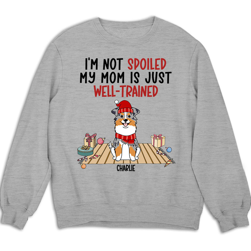 Well Trained Mom - Customizable Personalized Unisex 8.0 oz Sweatshirt for Pet Lovers