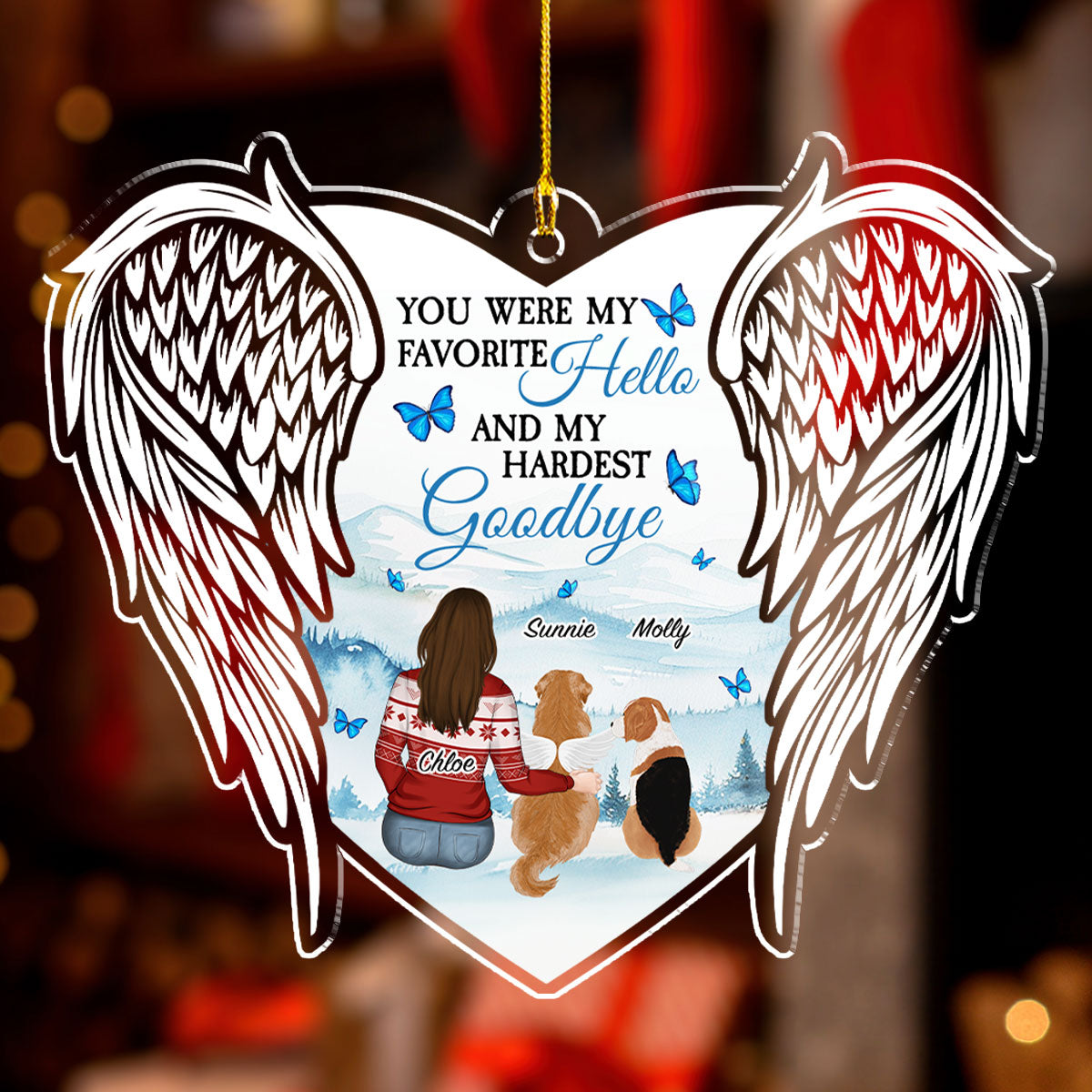 I Have You In My Heart - Exquisite Personalized Custom Acrylic Christmas Ornament