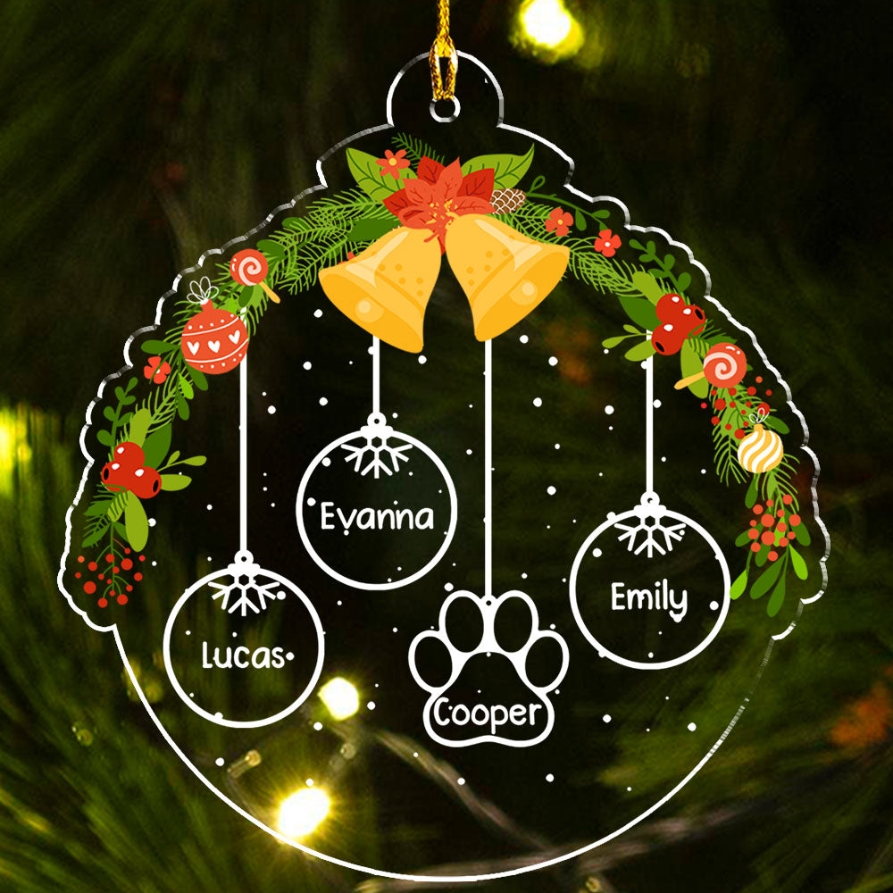Fairy Bell - Exquisite Personalized Custom Acrylic Christmas Ornament with 4' Diameter