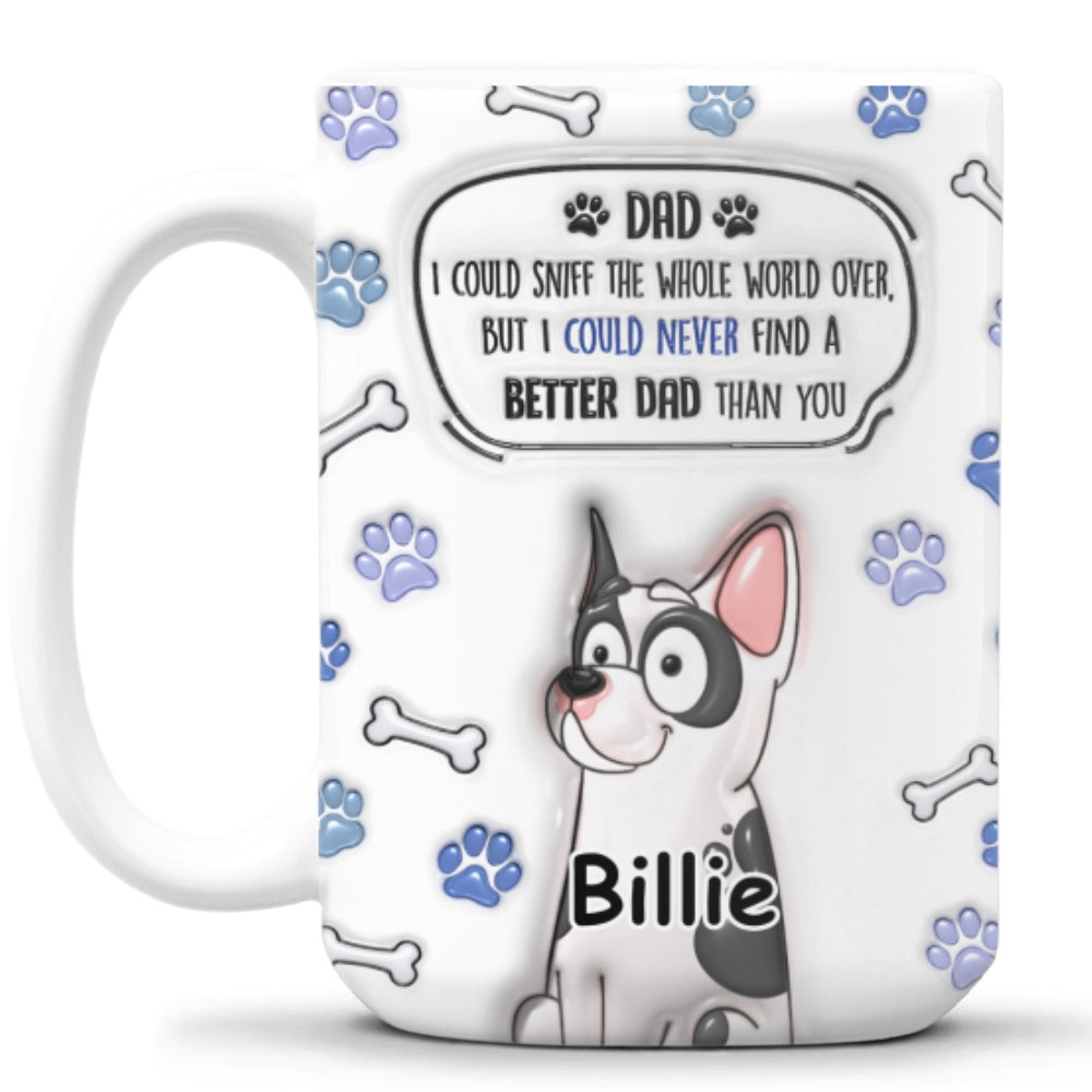 Exquisite Personalized Custom 3D Inflated Effect Ceramic Mug - Ideal for Mom and Dad