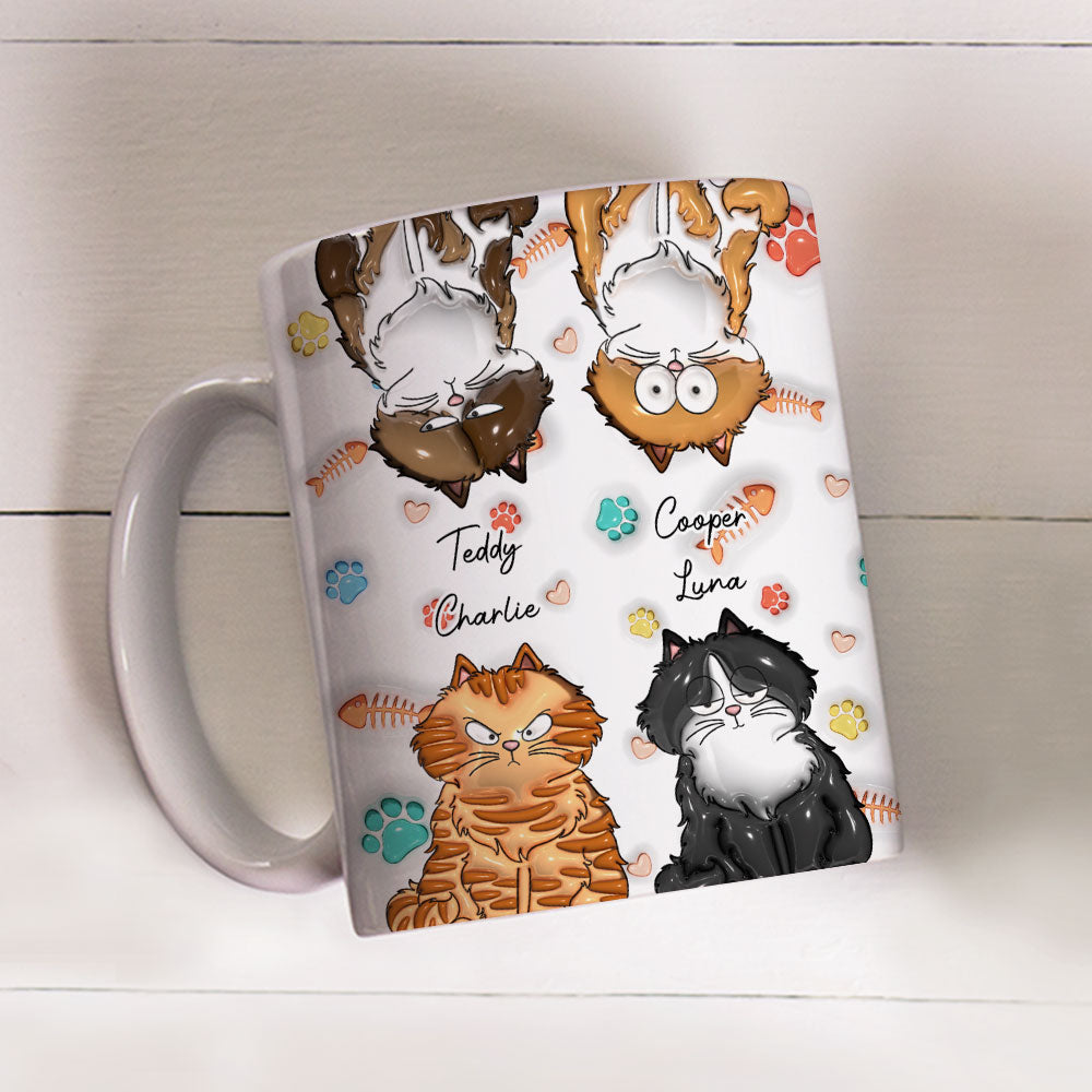 My Lovely Cat Babies - Unique Personalized Custom 3D Inflated Effect Ceramic Mug (11oz & 15oz)