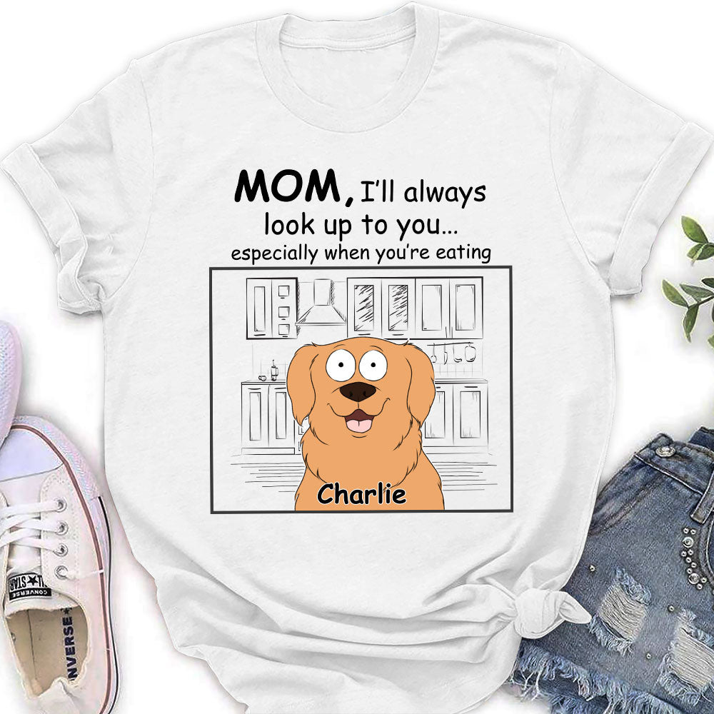 Always Look Up - Personalized Custom Women's Fashion T-shirt for Pet Lovers