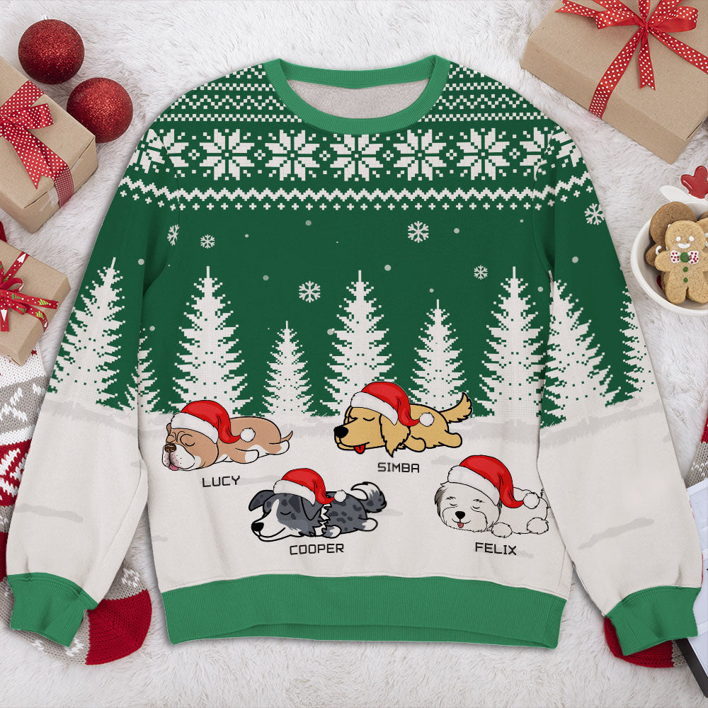 Unique Christmas Dot Personalized Custom All-Over-Print Unisex Sweatshirt for Pet Lovers